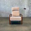 Mid Century Walnut & Mohair Recliner Product Image