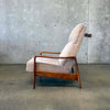 Mid Century Walnut & Mohair Recliner Product Image