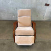 Mid Century Walnut & Mohair Recliner Product Image