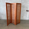 Mid Century Teak Room Divider Screen Product Image