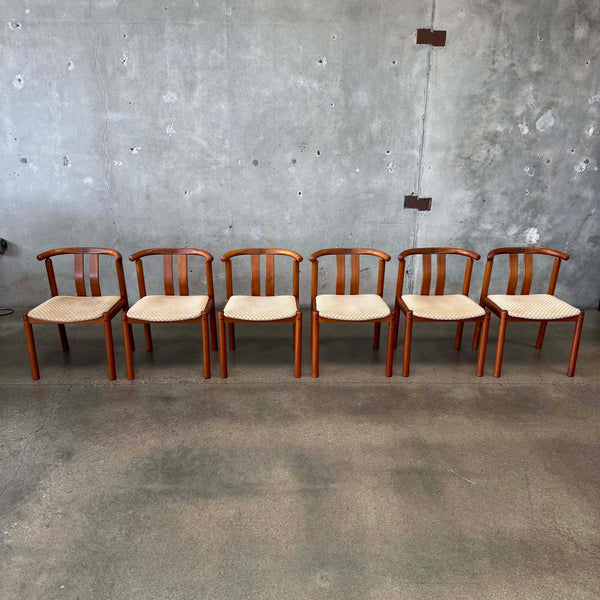 Danish Teak Dining Chairs/ Set 6