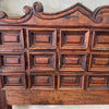 Vintage Hand Carved Spanish Brutalist Headboard Product Image