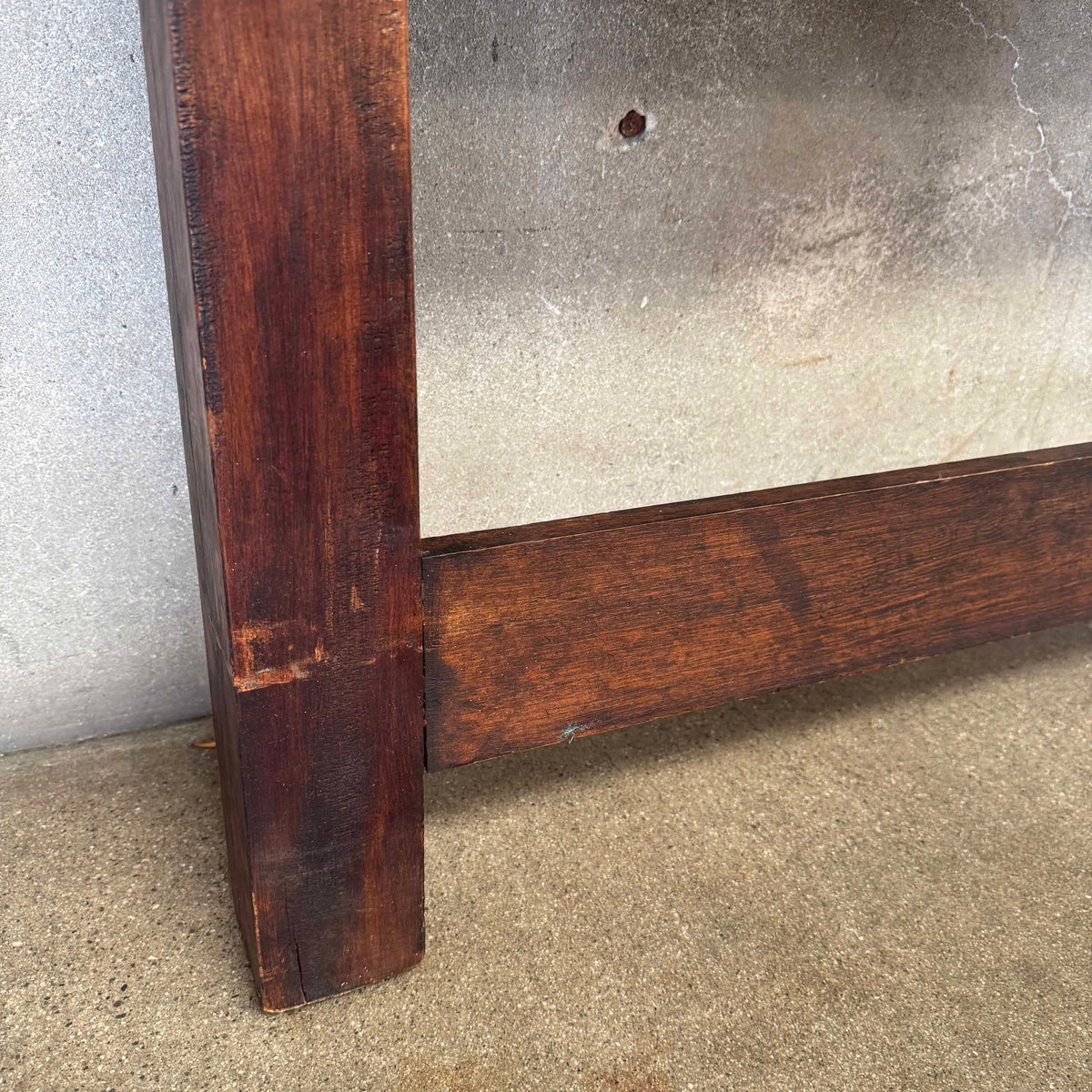Vintage Hand Carved Spanish Brutalist Headboard