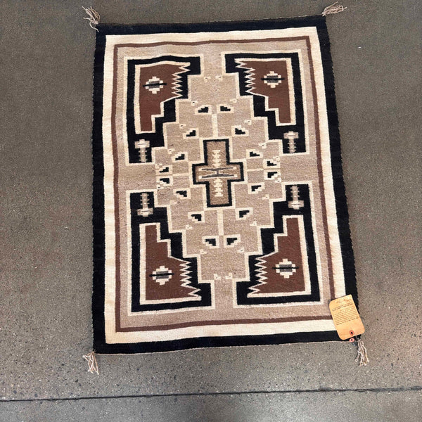 Authentic Navajo Rug - Handwoven With Original Tags & Maker