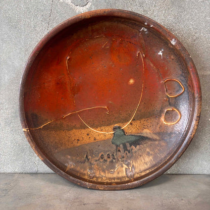 Vintage Studio Pottery Signed Platter