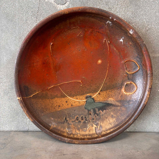 Vintage Studio Pottery Signed Platter
