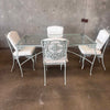 Brown Jordan Rectangular Glass Top Table & Four Chairs Product Image