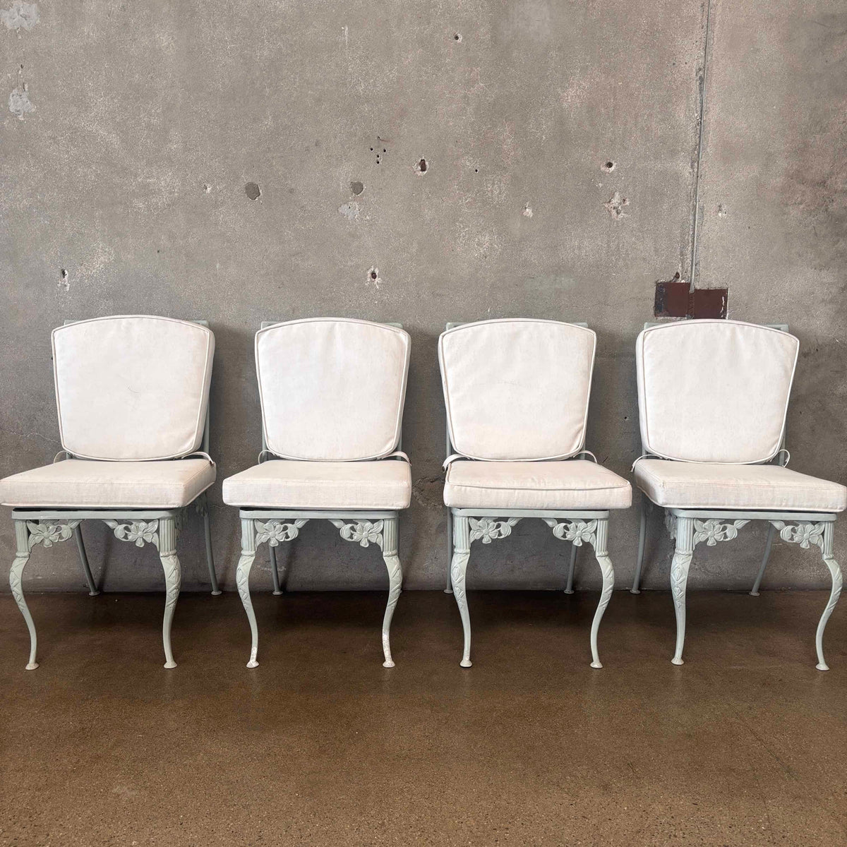 Brown Jordan Rectangular Glass Top Table & Four Chairs