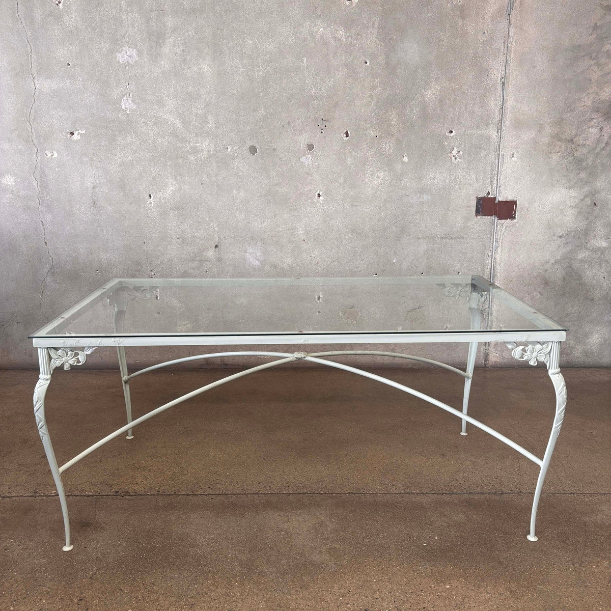 Brown Jordan Rectangular Glass Top Table & Four Chairs
