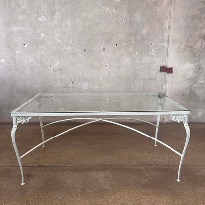 Brown Jordan Rectangular Glass Top Table & Four Chairs