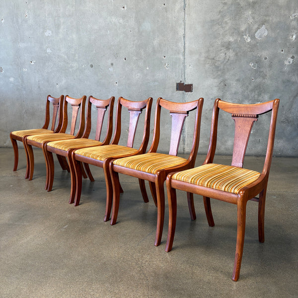 Set of Six Mid Century Dining Chairs