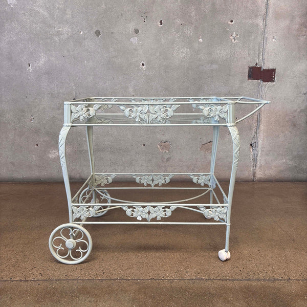 Brown Jordan Rectangular Glass Tea Cart - As Is