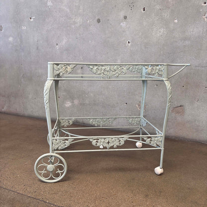Brown Jordan Rectangular Glass Tea Cart - As Is