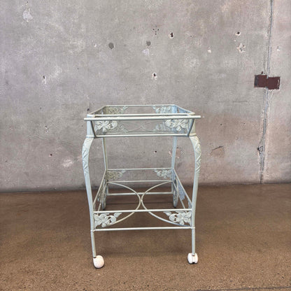 Brown Jordan Rectangular Glass Tea Cart - As Is