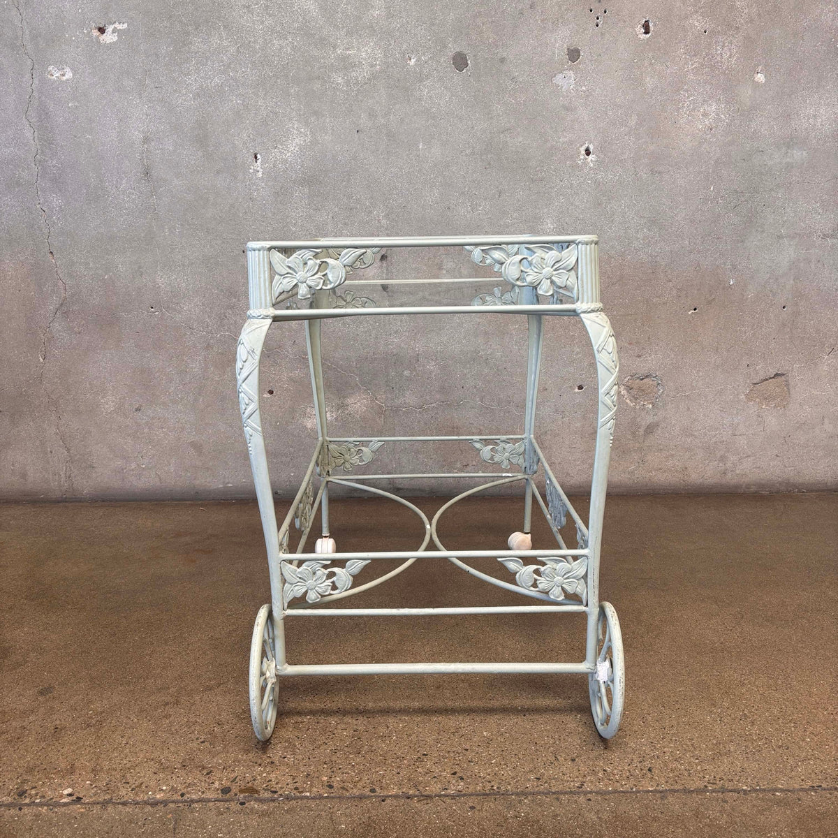 Brown Jordan Rectangular Glass Tea Cart - As Is