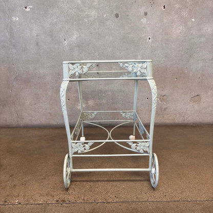 Brown Jordan Rectangular Glass Tea Cart - As Is