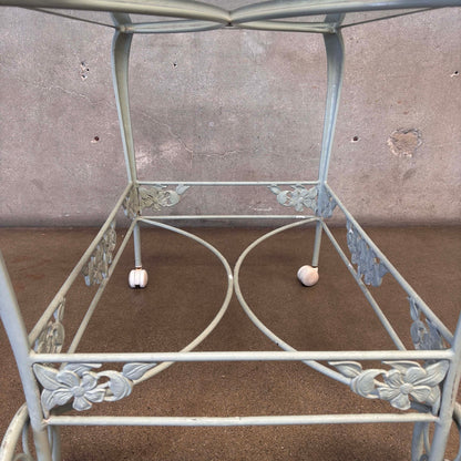 Brown Jordan Rectangular Glass Tea Cart - As Is