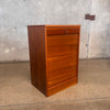 Mid Century Modern Teak Hans Wegner Roll Up File Cabinet With Key Product Image