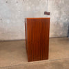 Mid Century Modern Teak Hans Wegner Roll Up File Cabinet With Key Product Image