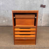 Mid Century Modern Teak Hans Wegner Roll Up File Cabinet With Key Product Image