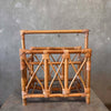 Vintage Bamboo Magazine Basket Product Image