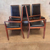 Vintage Mid Century Modern Walnut Dining Table w/5 Chairs Product Image