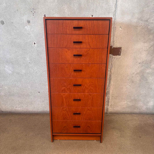 Folster For Manrice Villeney Danish Teak Lingerie Chest of Drawers Dresser
