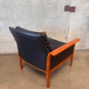 Mid Century Modern Knut Saeter Leather & Wood Lounge Chair Product Image