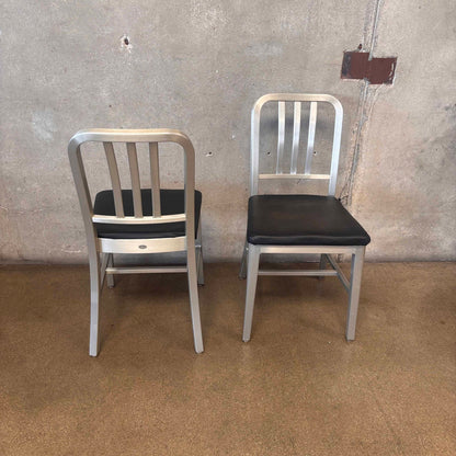 Pair Good Form Aluminum & Vinyl Chairs