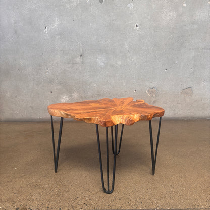 Live Edge Solid Wood Side Table #1
