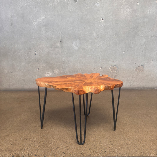 Live Edge Solid Wood Side Table #1