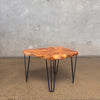 Live Edge Solid Wood Side Table #1 Product Image