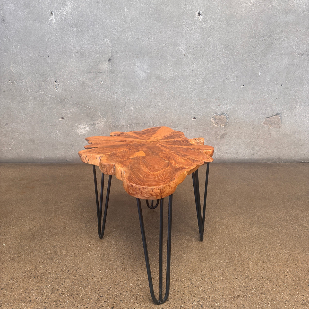 Live Edge Solid Wood Side Table #1