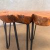 Live Edge Solid Wood Side Table #1 Product Image