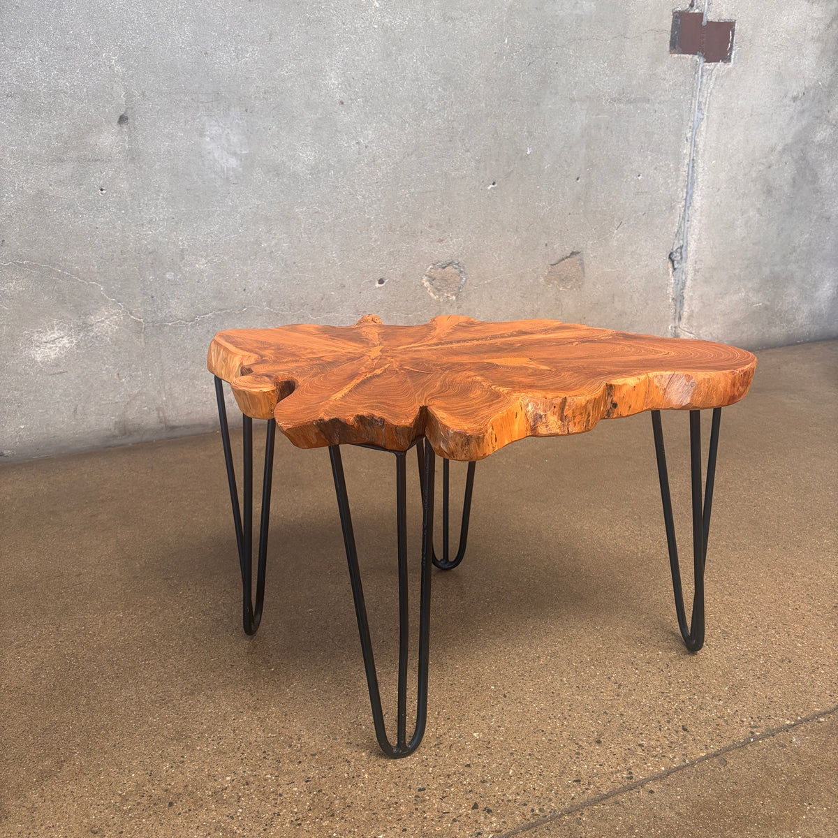 Live Edge Solid Wood Side Table #2