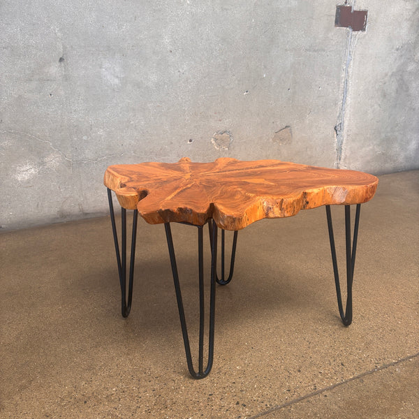 Live Edge Solid Wood Side Table #2