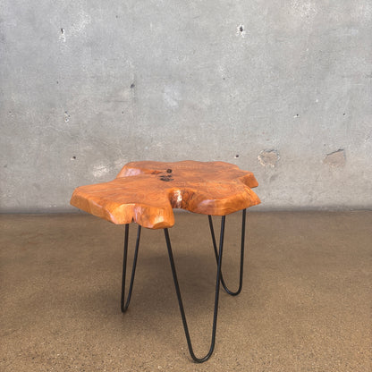 Live Edge Solid Wood Side Table #2