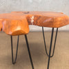 Live Edge Solid Wood Side Table #2 Product Image