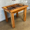Vintage Oak & Leather Backgammon Table With Bakelite Chips - Reserved for W Product Image