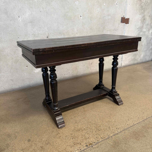 Antique Victorian Walnut Metamorphic Fold Over Table c. 1880-1900 Product Image