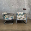 Pair of Vintage 1970's Chrome Tubular Lounge Chairs by Kinetics Product Image
