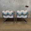 Pair of Vintage 1970's Chrome Tubular Lounge Chairs by Kinetics Product Image