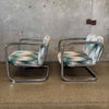 Pair of Vintage 1970's Chrome Tubular Lounge Chairs by Kinetics Product Image