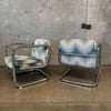 Pair of Vintage 1970's Chrome Tubular Lounge Chairs by Kinetics Product Image