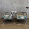 Pair of Vintage 1970's Chrome Tubular Lounge Chairs by Kinetics Product Image