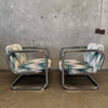 Pair of Vintage 1970's Chrome Tubular Lounge Chairs by Kinetics Product Image