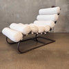 Coco The La Croix Chaise Lounge Chair in White Boucle Fabric Product Image