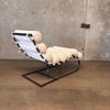 Coco The La Croix Chaise Lounge Chair in White Boucle Fabric Product Image