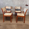 D-Scan Teak Mid Century Modern Dining Chairs - As Is / Unrestored w/ Flaws Product Image