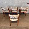 D-Scan Teak Mid Century Modern Dining Chairs - As Is / Unrestored w/ Flaws Product Image